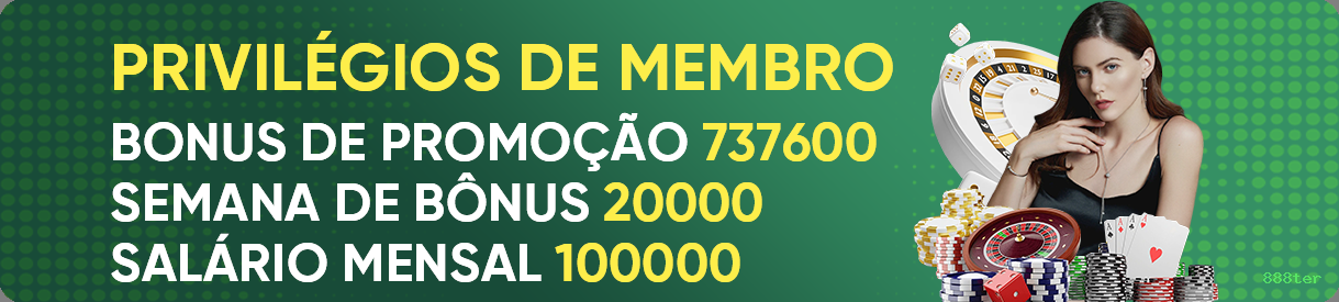 Promoções e bônus exclusivos da 888ter